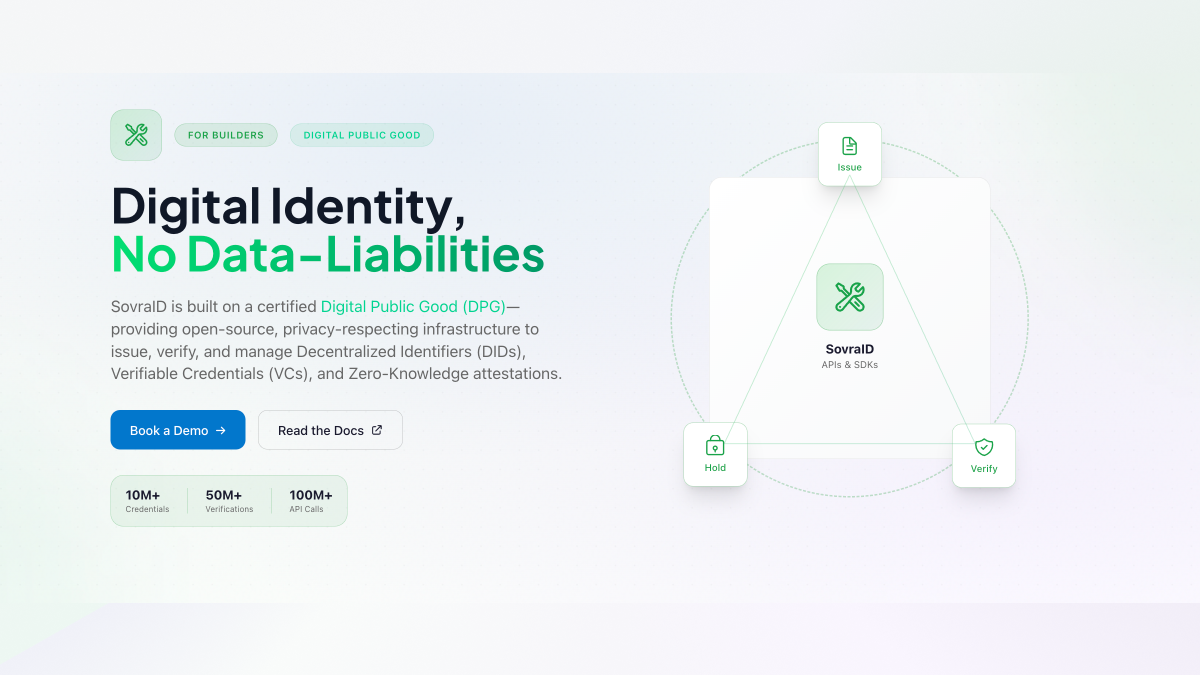 Identity Less SovraID - Verifiable Credentials API